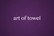 art of towel white logo